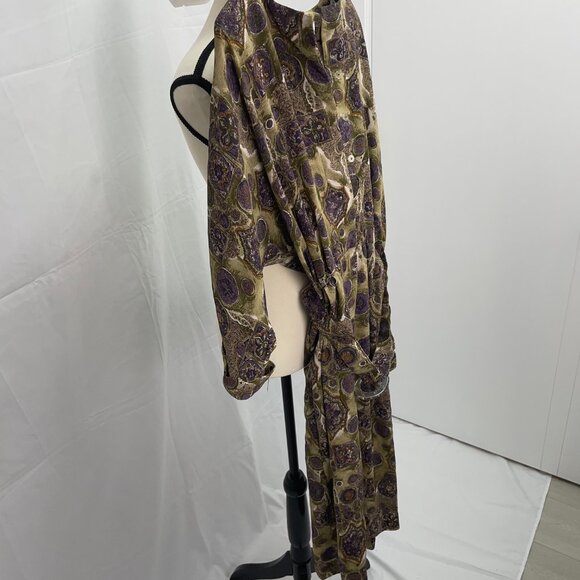 Summer bold print dress with belt and pockets BOHO CHIC SUMMER STYLE - Picture 8 of 8